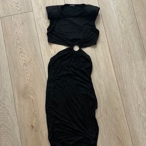 Black cutout dress